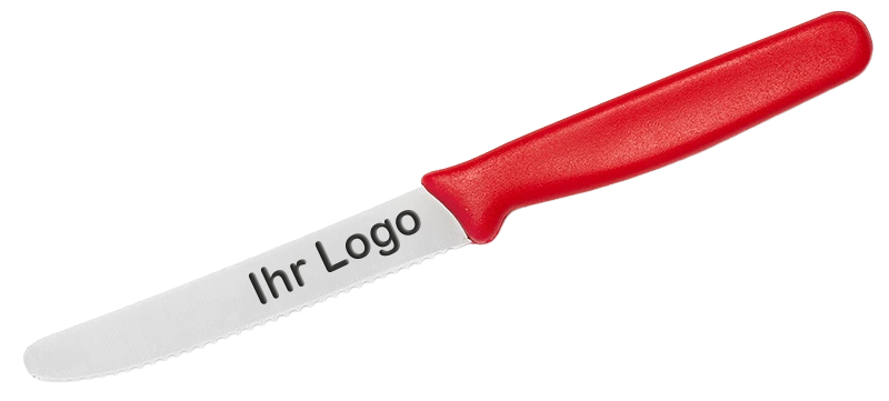 Werbemesser mit Kunststoffgriff in mehreren Farbvarianten